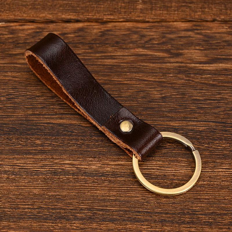 

3pcs / lot Genuine leather keyring for men women d personalized keychain men s key chain accessory leather key holder