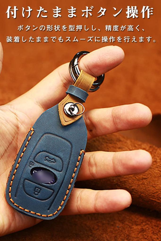 [GeTor] Subaru Key Case, Genuine Leather, Subaru Smart Key Case, Key Holder, Subaru Key