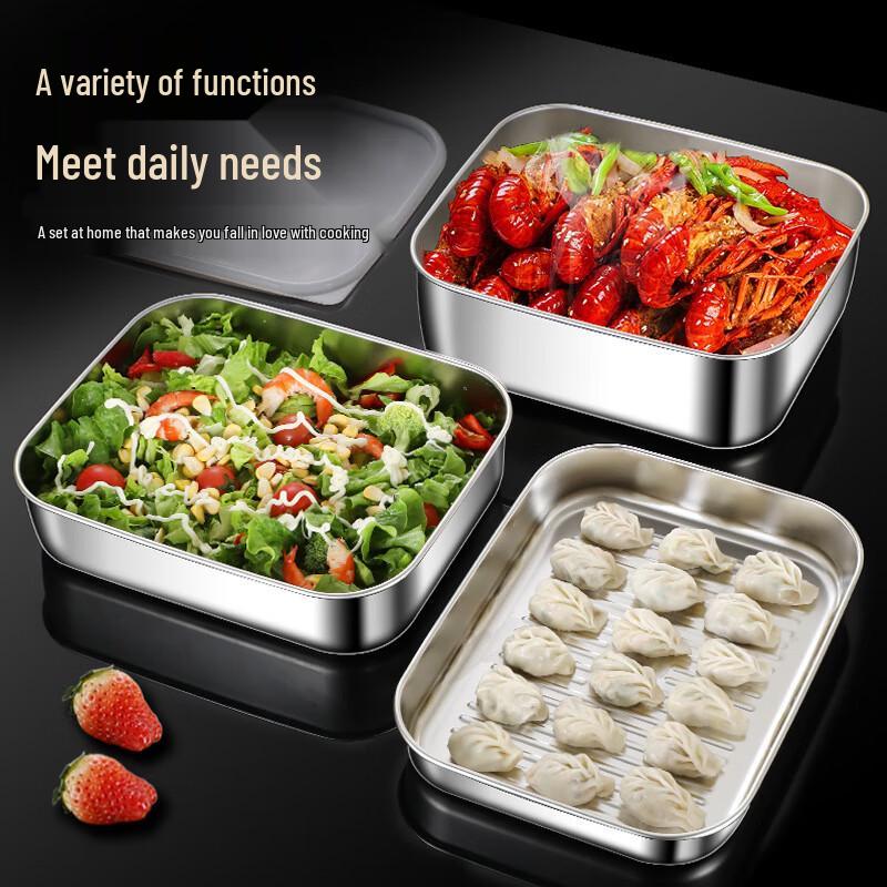 Shengjia 304 rostfritt stål förvaringsbehållare för mat