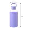 Sports Portable Water Cup With Silicone Cover, Student Couple Easy Cup High Borosilicate Glass Water Cup