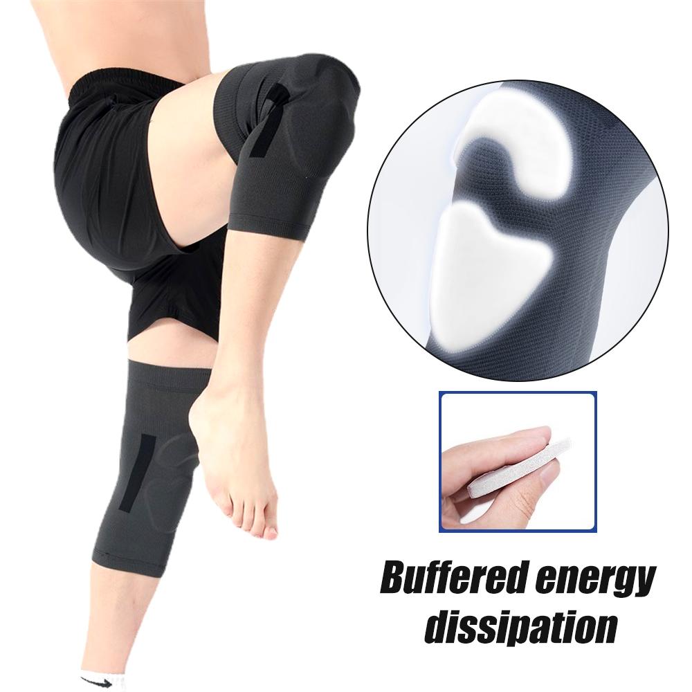 1 Pair Knee Compression Brace with Patella Gel Pad for Workout Running Weightlifting Knee Support