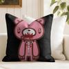 Cartoon Ggloomy Cushion Cover Eco Linen Pillow Case DoubleSided Print Breathable Durable Zipper Home Decor Gift