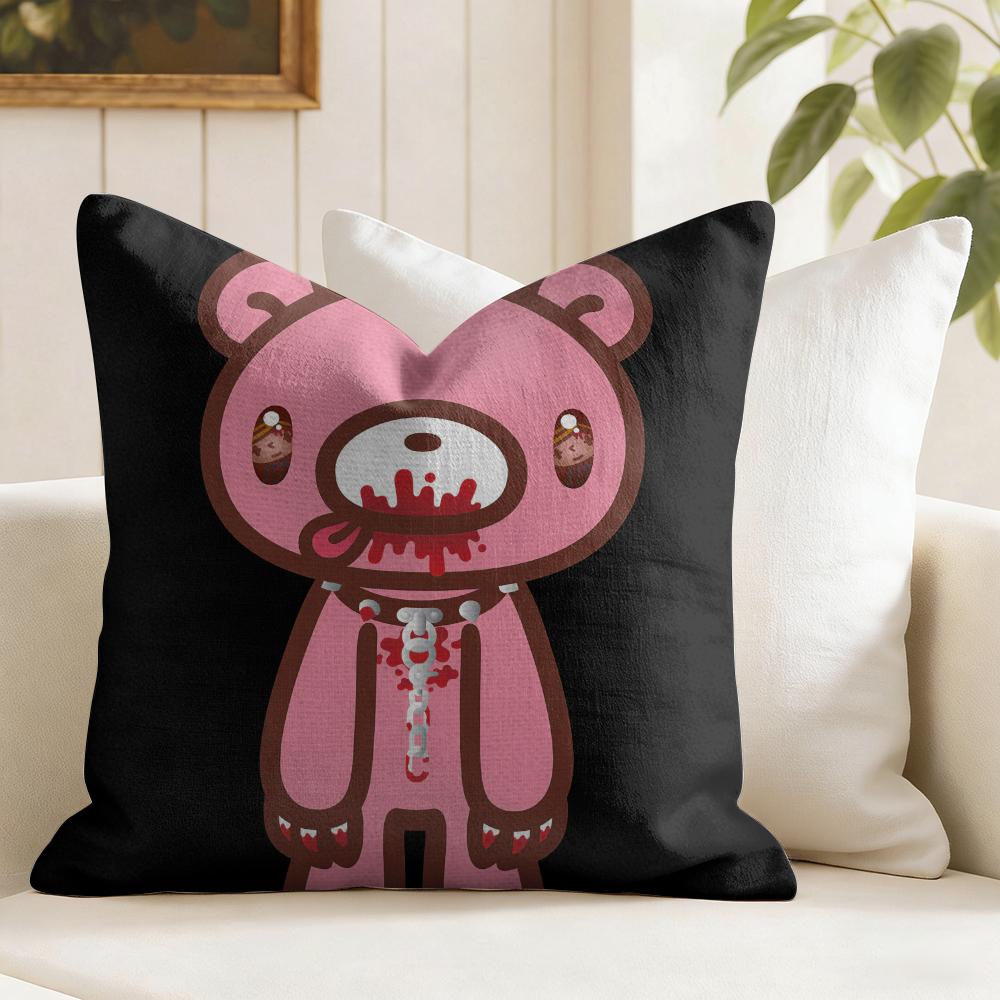 Cartoon Ggloomy Cushion Cover Eco Linen Pillow Case DoubleSided Print Breathable Durable Zipper Home Decor Gift