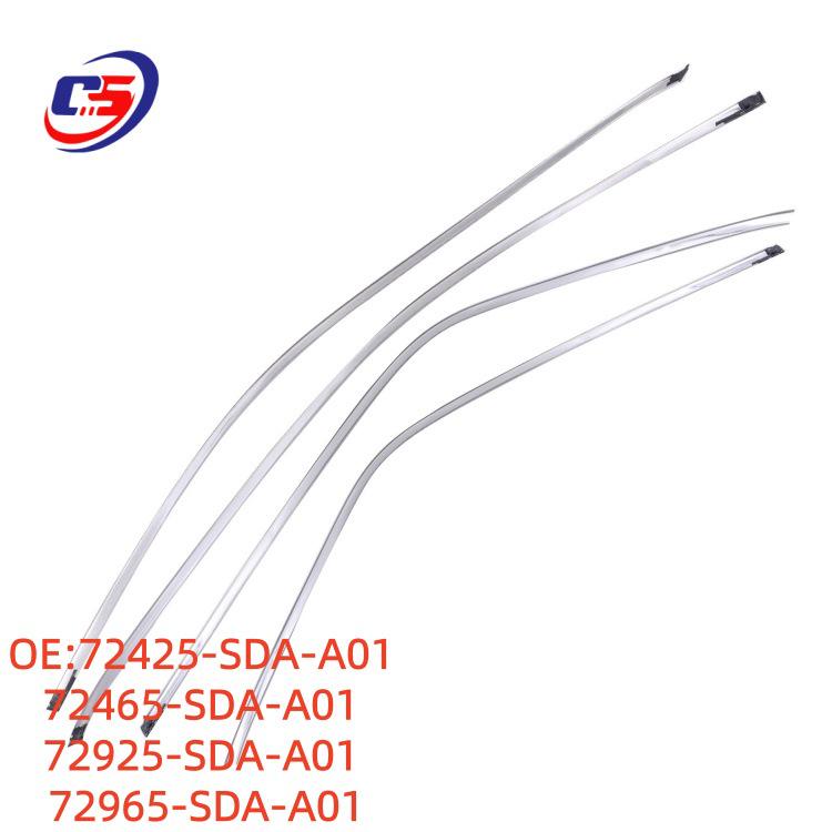 

Accord Car Window Bright Trim: Chrome Electroplated Anti-Scratch Door Frame Strip (72965-SDA-A01) 72425-SDA-A01 72465-SDA-A01 72925-SDA-A01 72965-SD