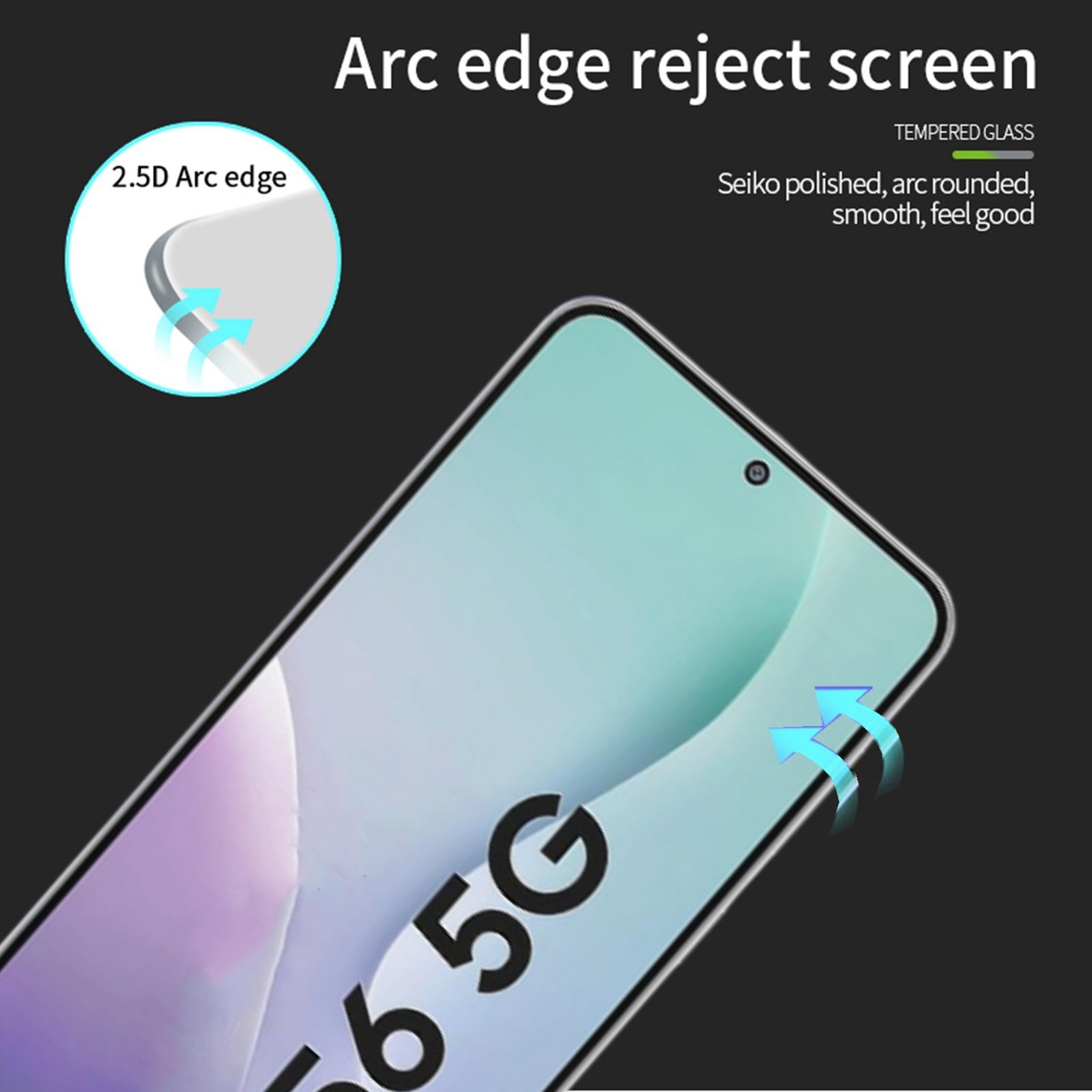 

For Samsung Galaxy M56 5G Screen Protector MOFI 9H Full Glue Full Coverage High Aluminum-Silicon Glass Film Black