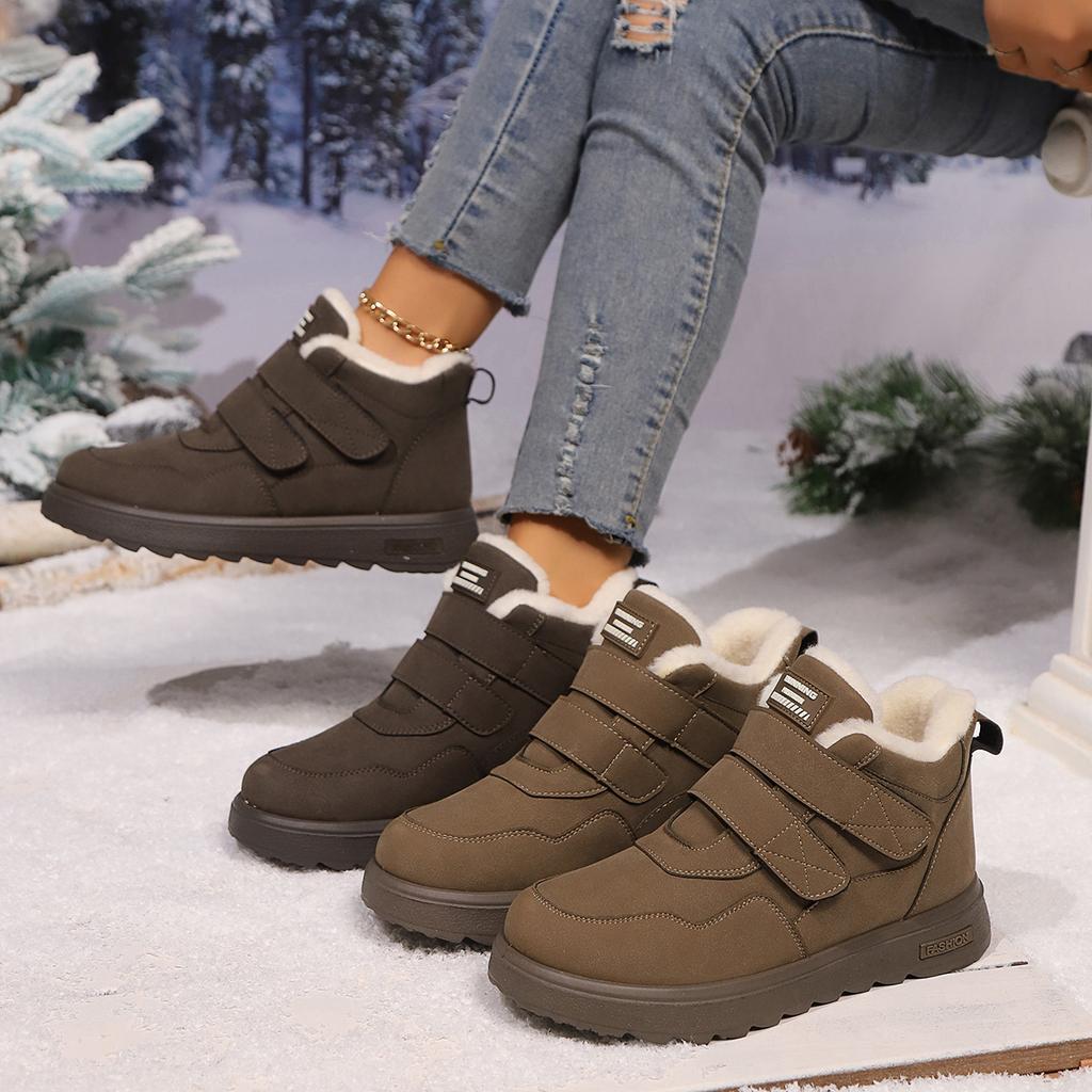 Fashion Women's Snow Boots 2024 Autumn/winter Women's Shoes New Plush Warm Winter Casual Shoes Fashion Lightweight Non-slip Cotton Boots