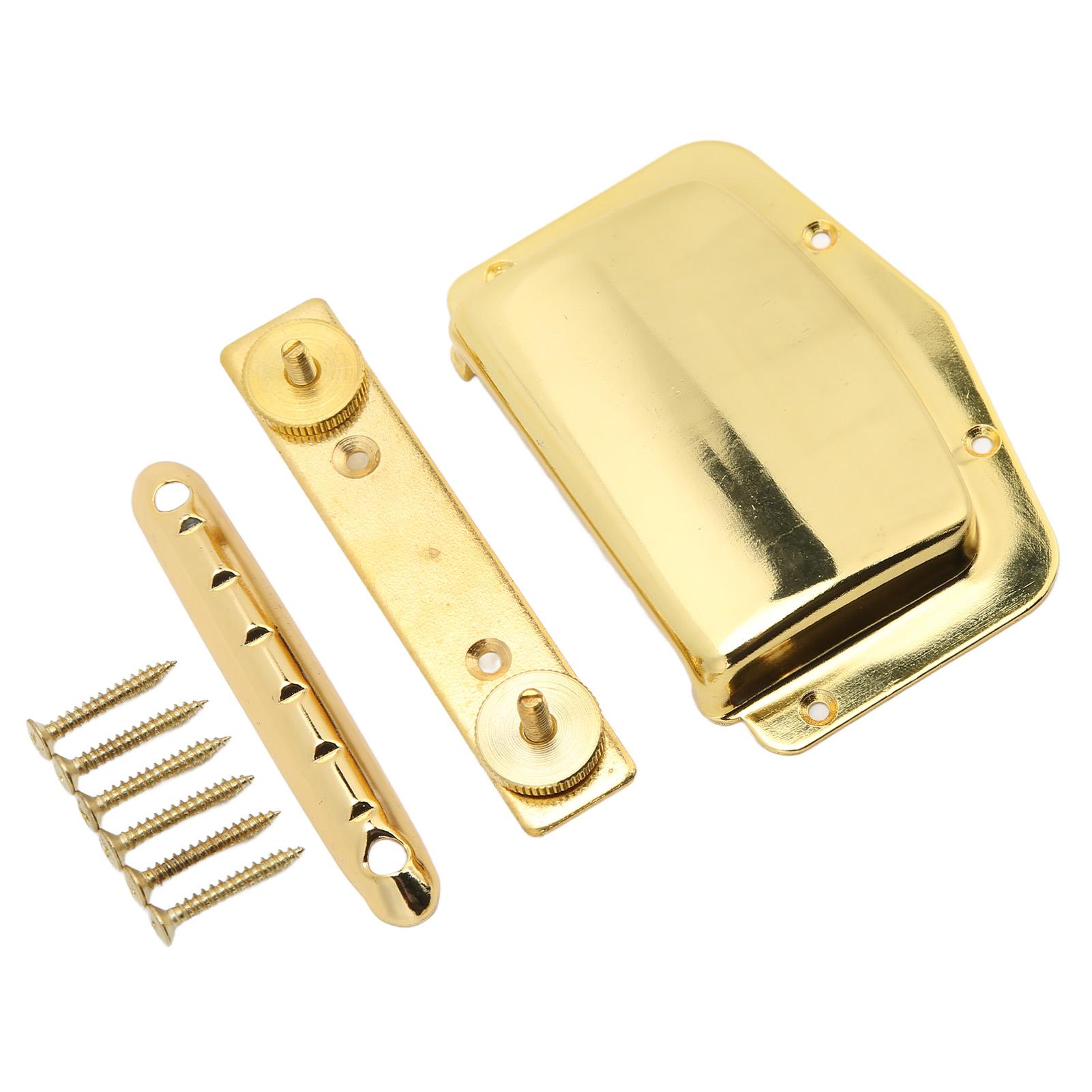 

Guitar Bridge Cover Metal Shell Bridge Protector with Screw Stringed Instrument AccessoriesGold золотой