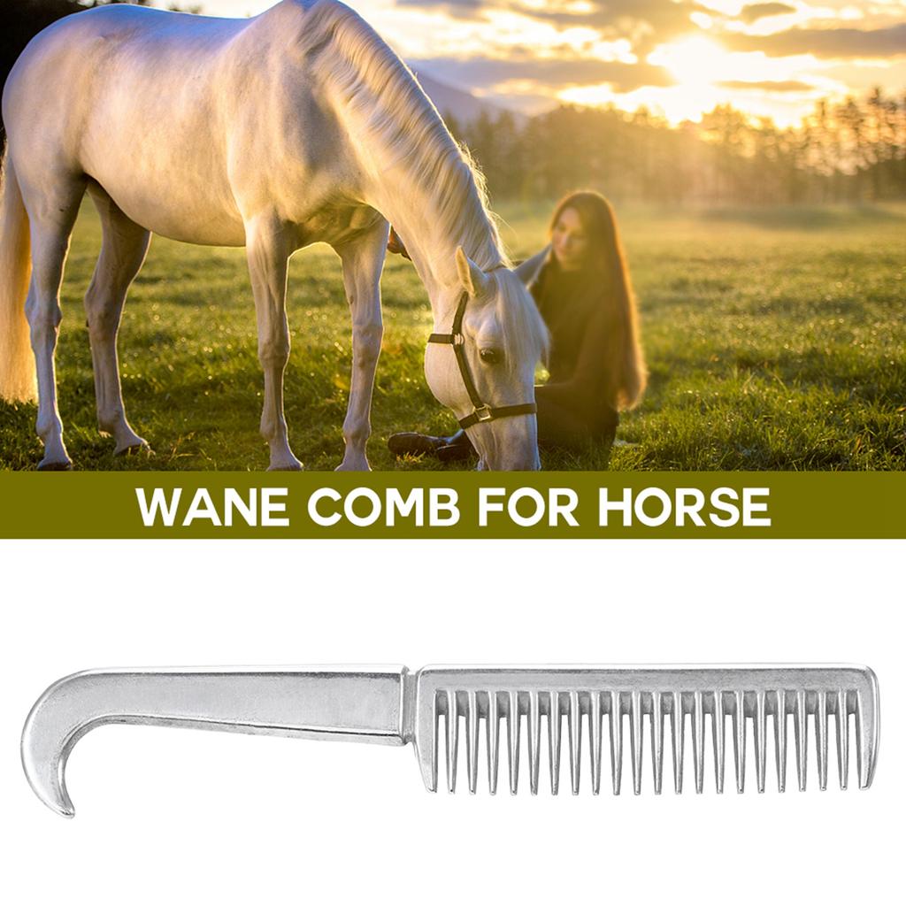Aluminum Alloy Horse Comb Mane Tail Pulling Comb Metal Horse Grooming Tool 6.5IN / 3.9IN / 3.5IN / 3.2IN