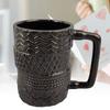 380ml Coffee Mug Stacking Tyre Pattern Nordic Style Irregular Ceramics Tea Cup for Home Kitchen