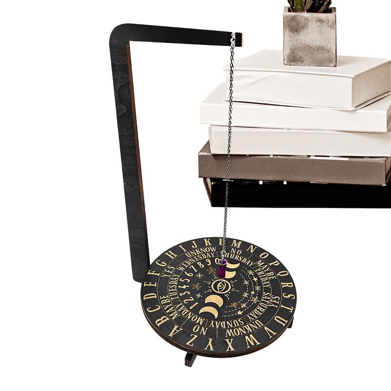 Exquisito diseño de soporte de madera para péndulo, soporte decorativo de madera para joyería, soporte para péndulo para sala de estar