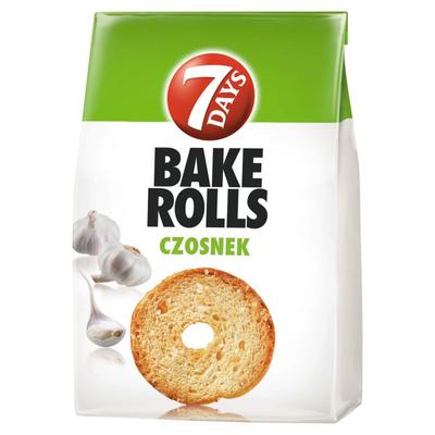 Bake Rolls Crispy Bread with Garlic Flavor 150 G