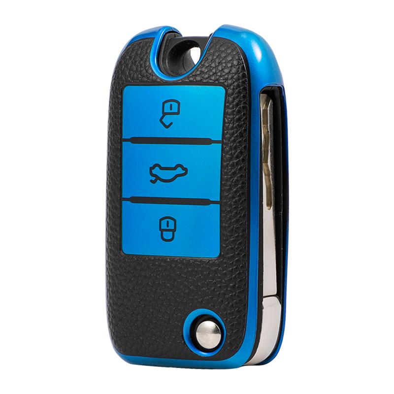 TPU Leather Car Key Case Cover Bag Holder Shell Fob for Roewe RX5 MG3 MG5 MG6 MG7 MG ZS GT GS 350 360 750 W5 Protector