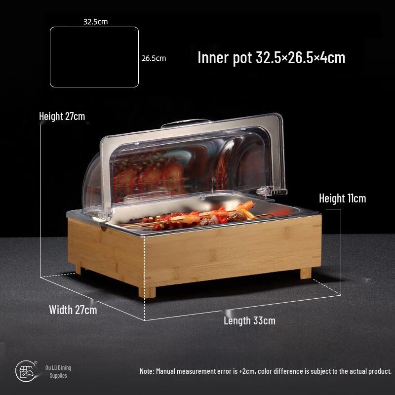 Hundun Small Stainless Steel Buffet Food Warmer Set