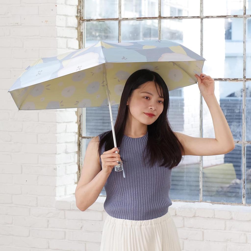 Nifty Colors Folding Peony 2494GY Umbrella, Light-Shielding, Two-Side Mini,