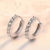 Fast Ship Newest Luxury Romantic Women Jewelry   Copper Plated Rhinestone Crystal Hoop Earrings For Women