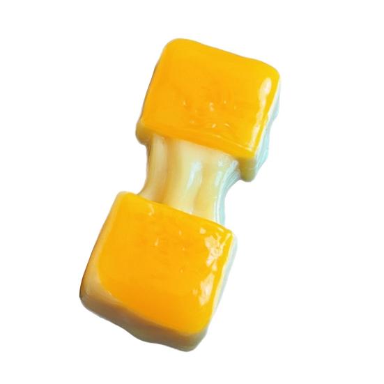 10Pcs Rice Cake Squeezing Toy Soft Stress Relief Squeeze Toy Realistic Cheese Baked Rice