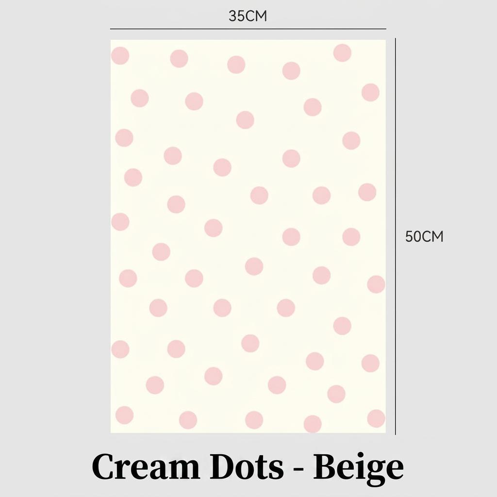 Thicken Plastic Creative Wrapping Pack Round Dot Flower Sheet Waterproof Bouquet Art Paper Aesthetic Holiday Present Packs