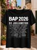 2026 Anniversary Tour With Gerunisex Concert Dates City List Red Stars And Bold Red Typography Unisex Unisex All Tshirt