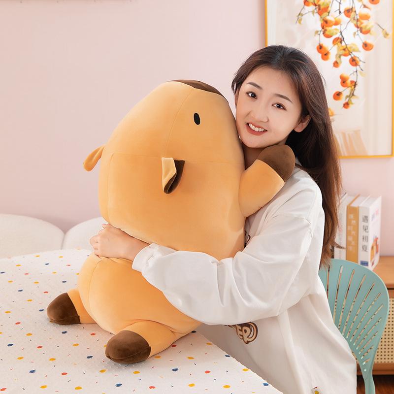 Capybara Throw Pillow Kapibara Doll Cute Rag Doll Children'S Large Plush Toy Gift For Girlfriends