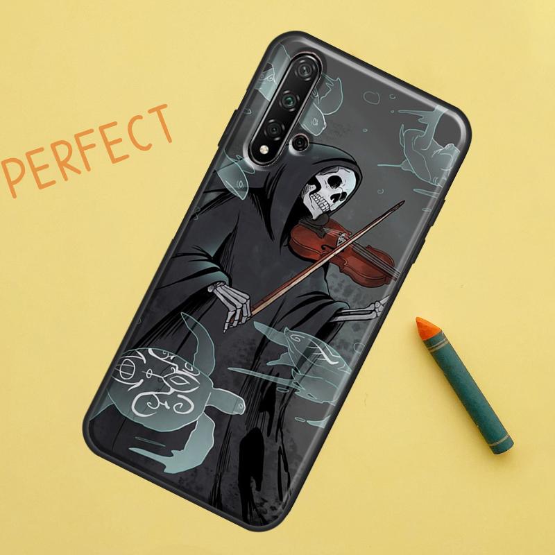 Music Violin For Huawei Nova 5T 9 10 SE 7i 8i 11i 12i Y60 Y61 Y70 Y72 Y73 Y90 Y91 P20 P30 P40 Lite Case