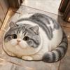 Diatomaceous Earth 3D Cat Floor Mat 45×60CM Bedroom Door Rug Creativity Bathroom Carpet  Home Decor