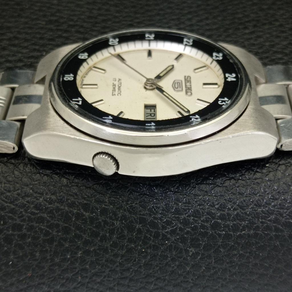GENUINE VINTAGE SEIKO 5 JAPAN AUTOMATIC 7009A MENS ORIGINAL DIAL WATCH a702123-5 R208-a702123