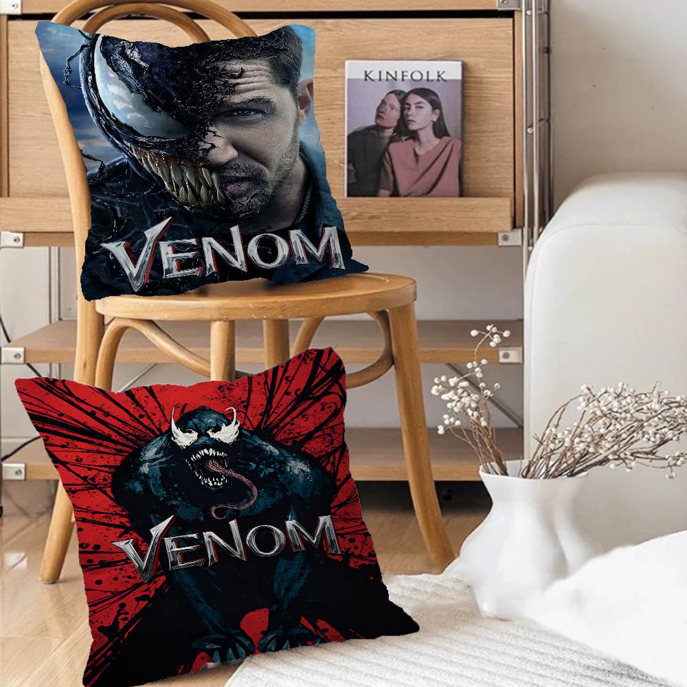 Superhero Movie V-Venom Personalized Pillow Cover Kids Bedroom Wild Party Decor Pillowcase Kid Birthday Shower Gift