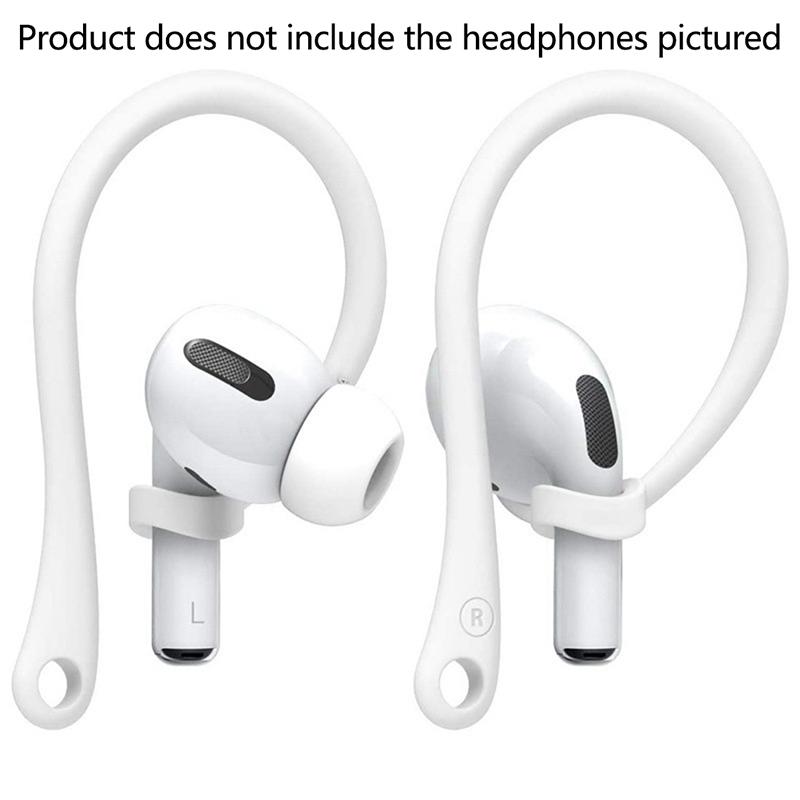 1Pair Anti-Lost Earhook Eartips Secure Fit Silicone Wireless Earphone Protective Accessories Holders For Apple Airpods 1 2 3 Pro