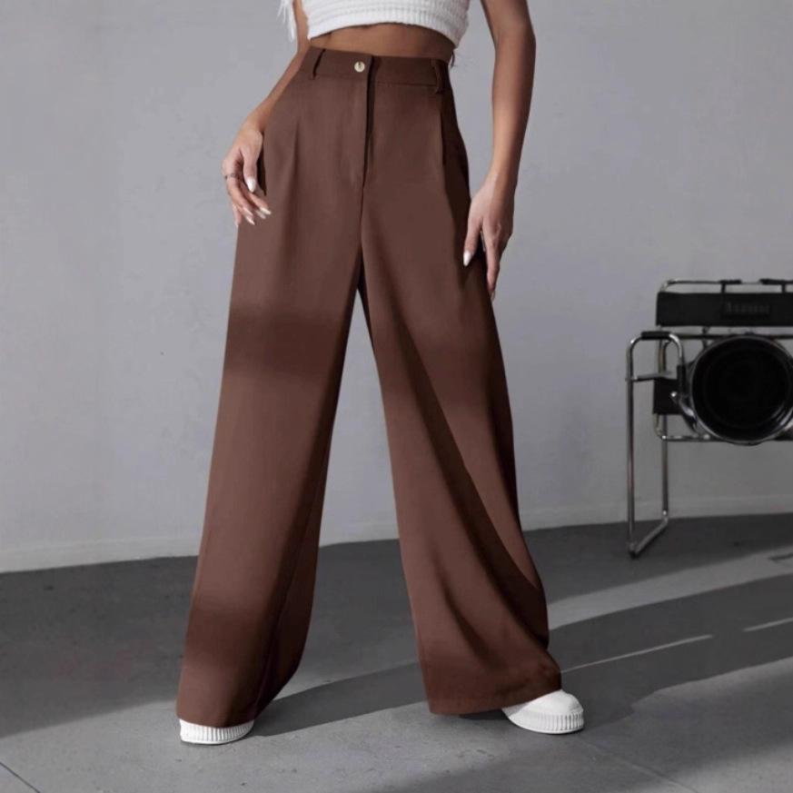 2025 Hose im neuen Stil, modische einfarbige Anzughose, Freizeithose, gerade Hose für Damen