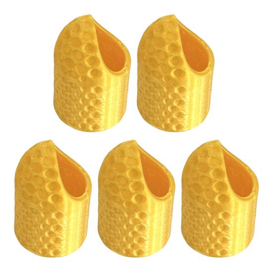 5Pcs Sewing Finger Cover Anti-Puncture Protection Long Nail Ergonomic Anti-Slip