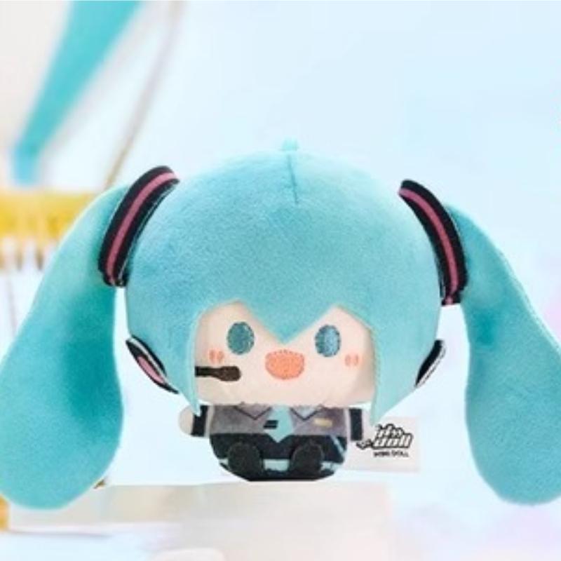 Latest Anime Cartoon Hatsune Miku Mini Plush Doll Keychain Kawaii Q Version Hatsune Filled Plush Doll Keychain Children's Toy Gifts