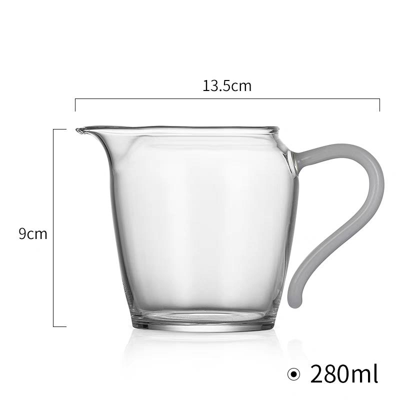 Стеклянный чайник с ручкой под нефрит, термостойкий, чахай (чахай), китайский набор для чайной церемонии, кофейник белый