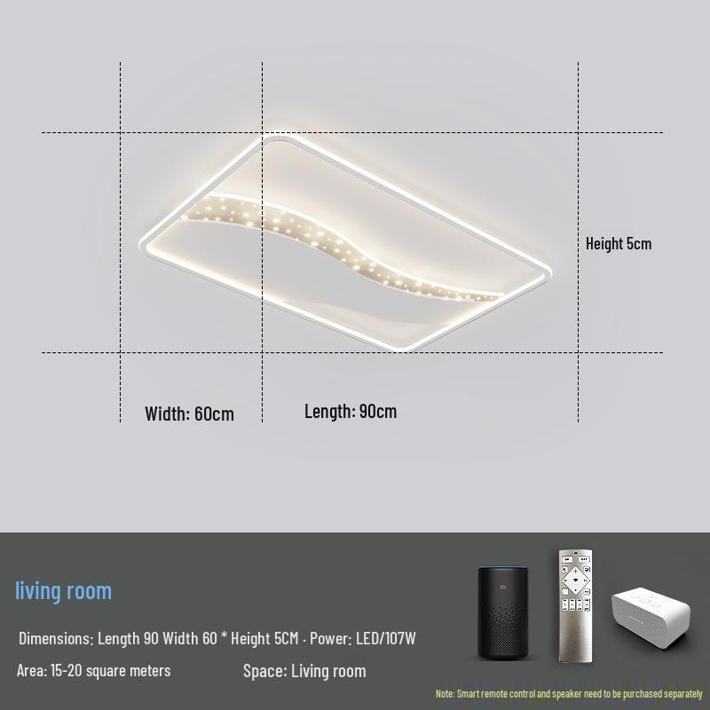 Modern Smart Ceiling Light Package: Supports Mijia Smart Xiao Ai for Whole House