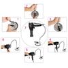 360 Degree Freely Rotation Hair Dryer Wall Holder Hands Free Hair Blower Stand Suction Cup