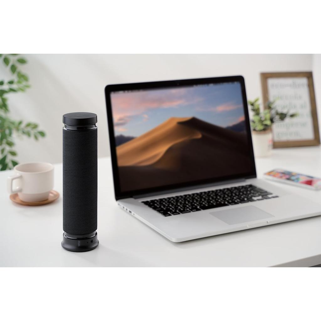ELECOM Speaker Soundbar Style for Tablet behav Black [Wired/Bluetooth Compatible] PC, TV, Smartphone, - SP-PCBS01UBK