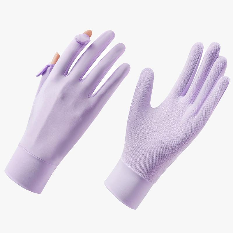 Sunscreen Gloves for Women with Ultraviolet Rays Summer Electric Car Anti Slip Thin Touch Screen Riding Sunscreen Gloves for Women