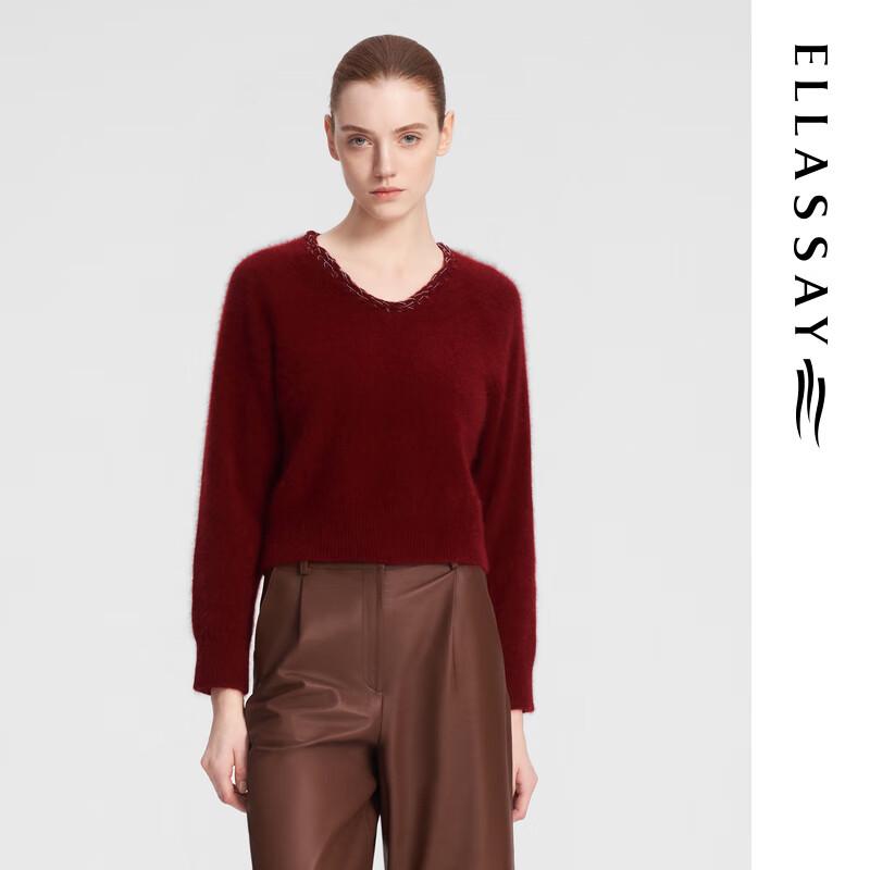 

ELLASSAY Women s Cashmere Blend Long-Sleeve Sweater S