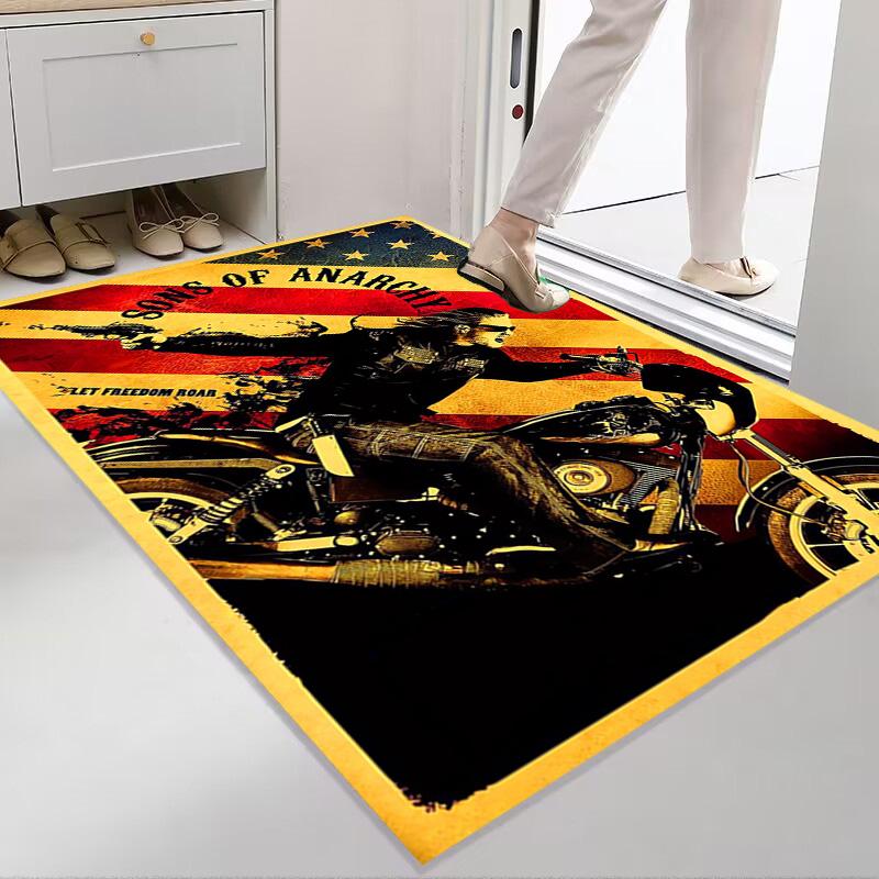 Sons Anarchy: Brotherhood Rebellion carpet floor mats Doormat Art Christmas gifts Dormitory decoration