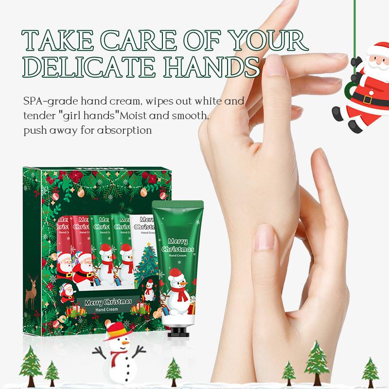 30g Fruit Fragrance Ice Cream Hand Cream Moisturizing Hydration Christmas Gift 5pcs/set