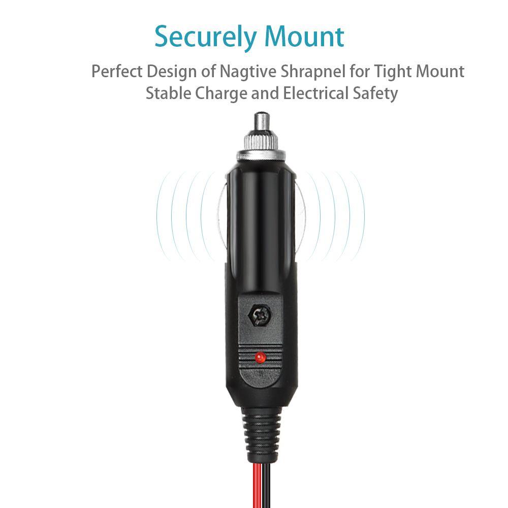 5M Socket Charger Lead Car Cigar Lighter Plug 12V Extension Cable Adapter