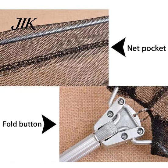 Faltbares Fischernetz 1/2/3 Stück mit langem Stielgriff Werkzeugdesign Multifunktional Leicht Tragbar Ausziehbar Fischfang Zubehör