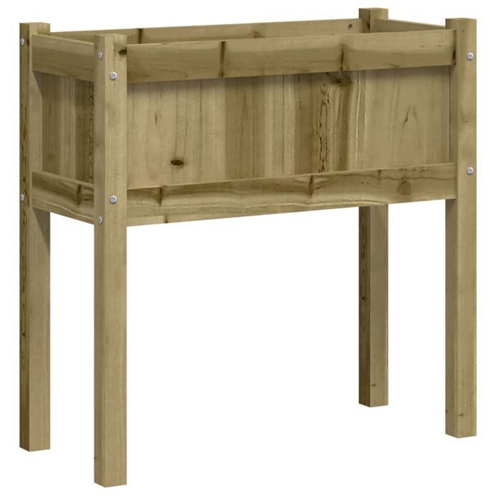 VidaXL Jardinière avec pieds 70x31x70 cm bois de pin imprégné 837562