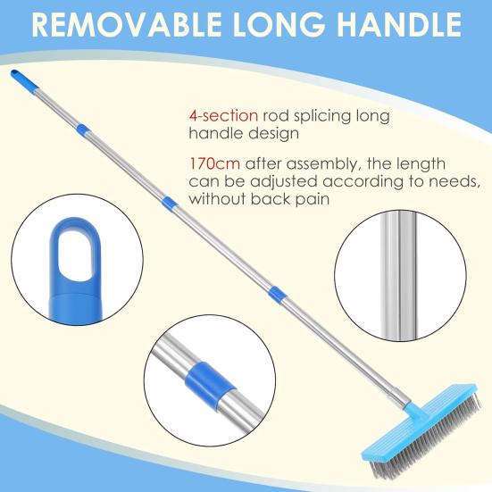 Stainless Cleaning Cleaner Brush Pebble Cleaning Steel Outdoor Scrubbing Brush