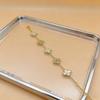 High-end Titanium Steel Four-leaf Clover Bracelet Fashion Classic Women's Zircon Bracelet