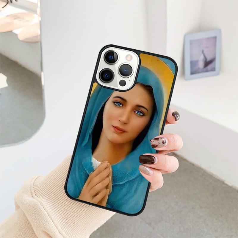 Virgin Mary Phone Case For iPhone 17 Air 16 15 14 11 12 13 Pro  MAX Plus coque Cover Shell
