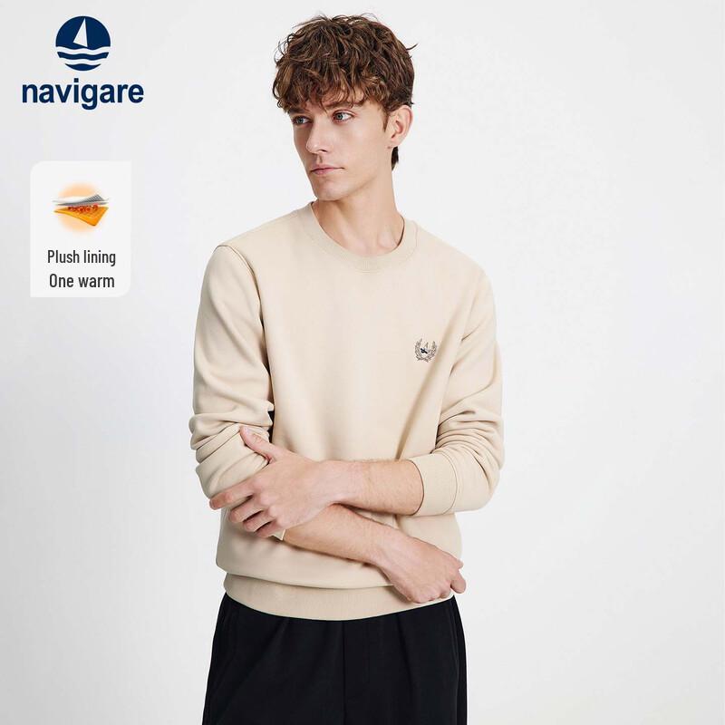 Navigare Men's 2025 Fleece-Lined Crew Neck Sweatshirt