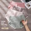Plus Size Women's Spring and Autumn Cotton 10A Antibacterial No Mark High Split Briefs