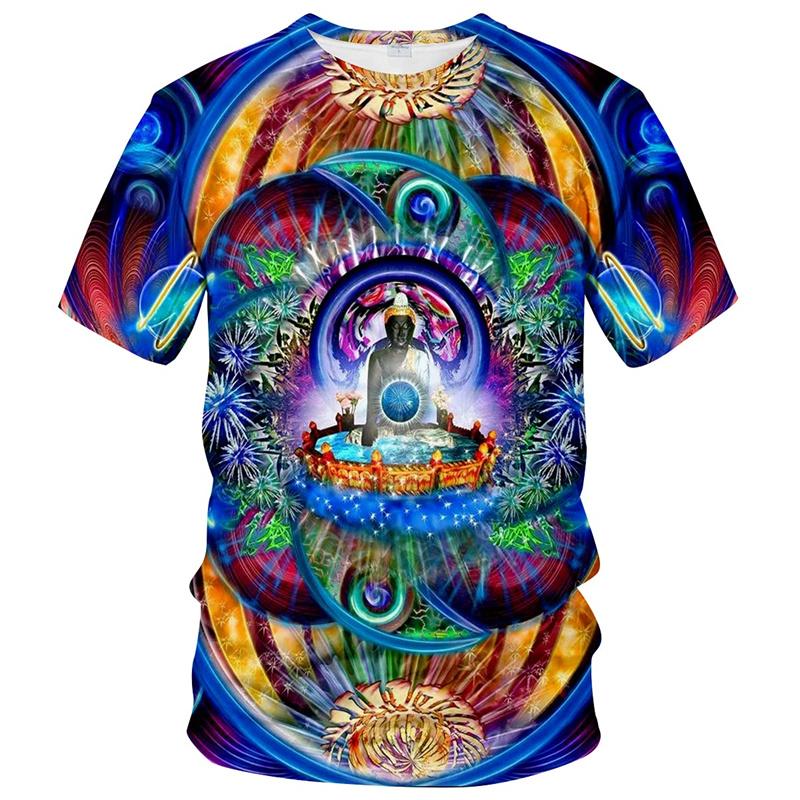 Abstract Phoenix Graphic T Shirt for Men 3D Printed Colorful Streetwear T-shirt y2k Tops Womens