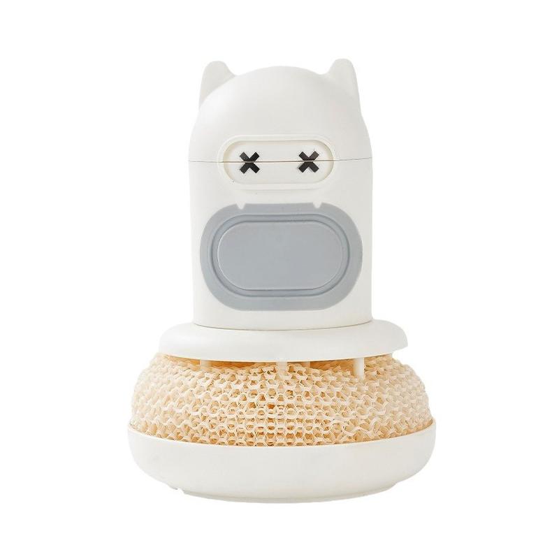 Kitchen Wash Pot Dish Brush With Dispenser Liquid Filling By Pressing Does Not Hurt Pan Automatic Cleaning Brushes