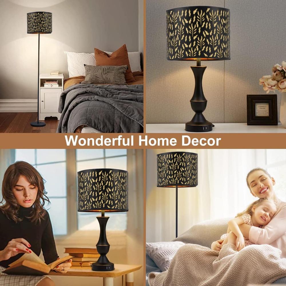 Iron Lampshade Geometric Pattern Small Lamp Shades Modern Chandelier Lamp Shades Bedroom